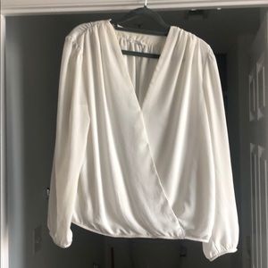 White business casual blouse